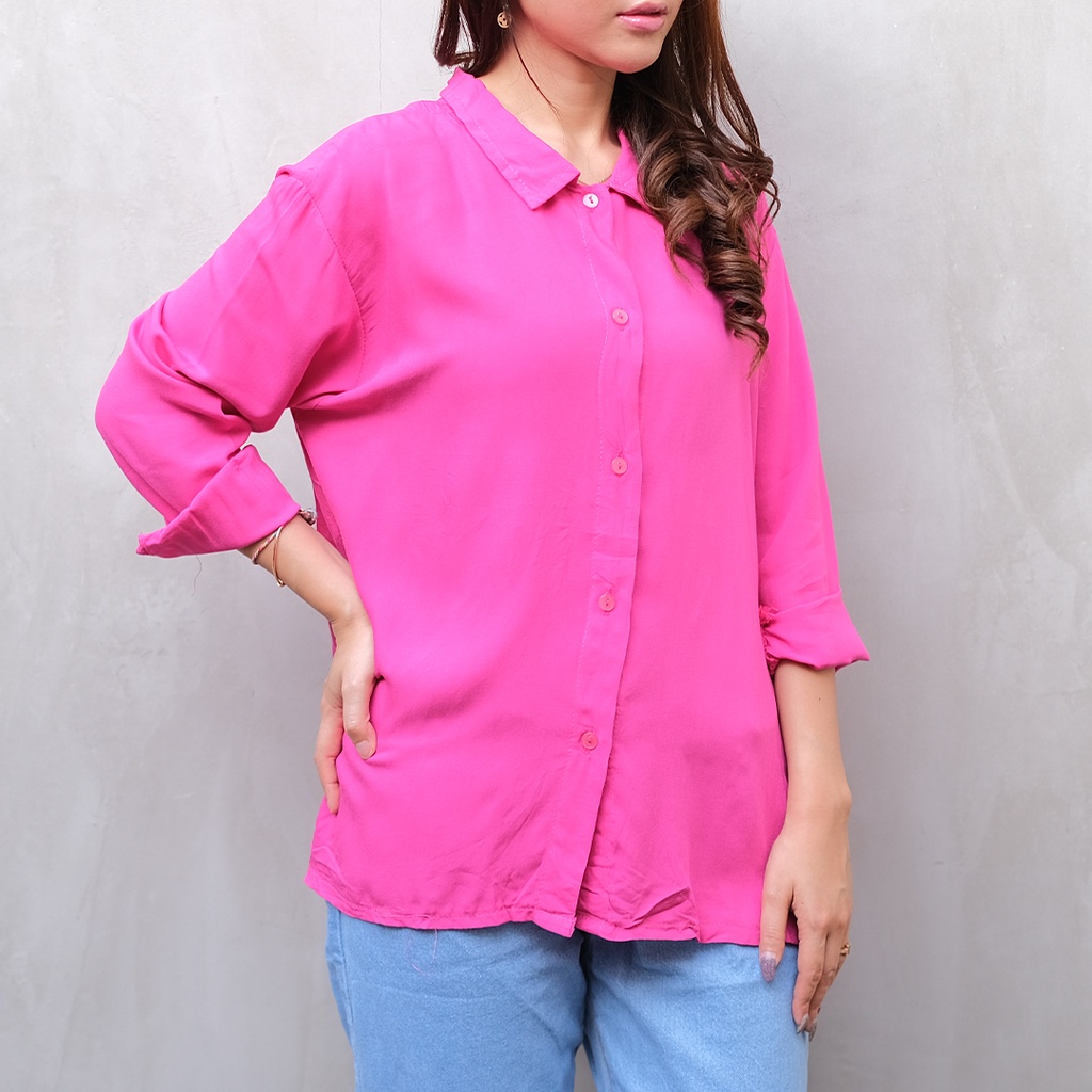 BEFAST - ZEC OOTD Kemeja AYASAN / Zodya Oversize XXL RAYON DIAMOND Shirt / Atasan Kemeja Jumbo Wanita / Kemeja Oversize Kekiniaan / Trendy / Terlaris / OOTD Wanita Viral 2022 / Kemeja Banyak Warna