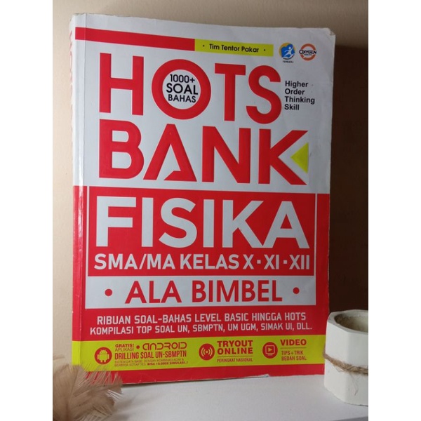 

HOTS BANK FISIKA | BUKU SBMPTN TKA FISIKA | BUKU LATIHAN SBMPTN | BUKU FISIKA SMA