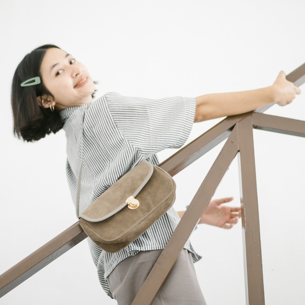 IGOTCHA Vintage Corduroy Shoulder Bag [C3-C5]-4