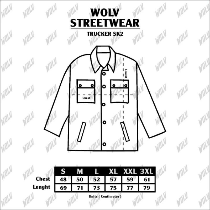 JAKET SEMI PARKA PRIA SAKU DUA ORIGINAL WOLV UKURAN BIG SIZE JUMBO M - L - XL - XXL