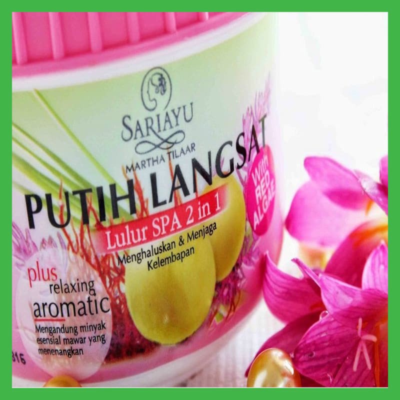 NEW SARIAYU BODY SCRUB LULUR PUTIH LANGSAT SPA 2IN1