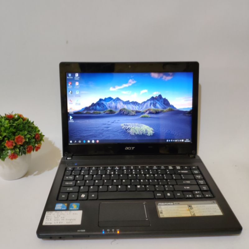 laptop acer aspire 4738 - core i5 - ram 8gb - hardisk 500gb