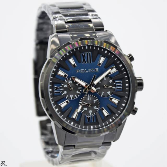 Jam Tangan Pria Police 15538JS Rantai Black Original Murah