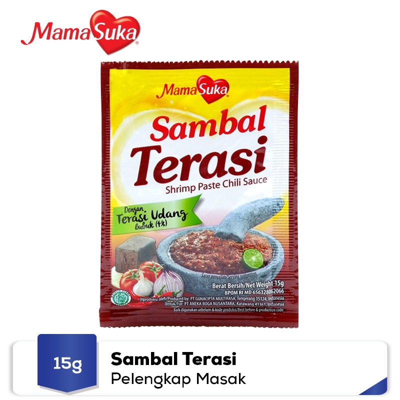 

MamaSuka Sambal Terasi Udang 15 gram (1pc) Halal