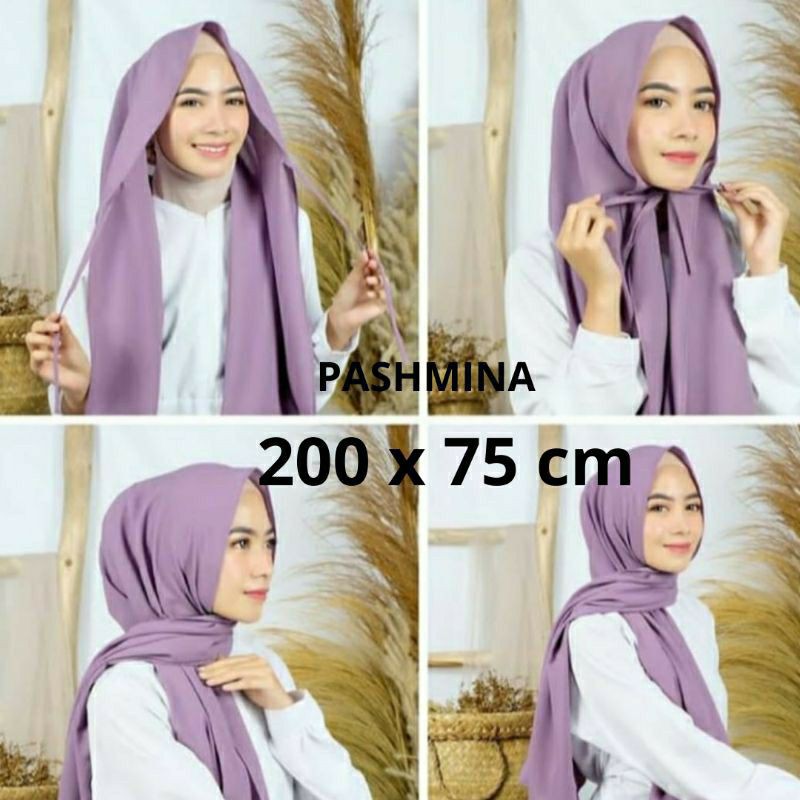 Pasmina Tali 200x75 Pashmina Diamond instant Premium Panjang murah sleman jogja-1