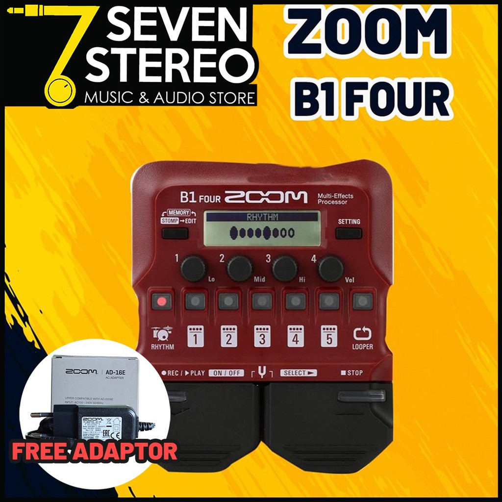 Zoom B1 FOUR Bass Multi-effects Processor