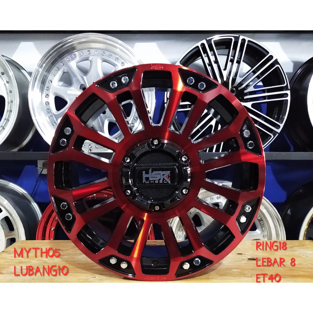 Velg Mobil MYTH05 R16 Racing HSR Ring 18 Lubang 5x100 & 5x114,3 ET40 Buat Mobil HRV EXpander Dll