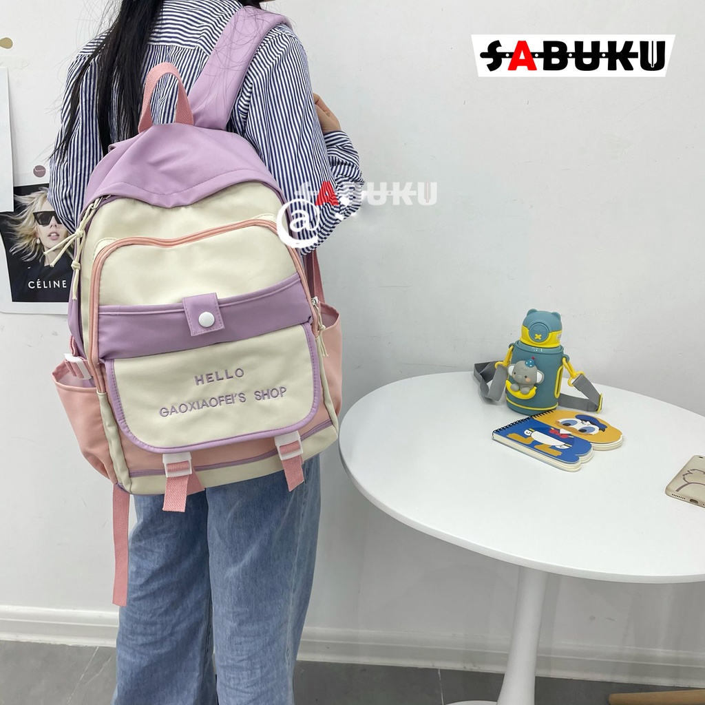 Tas Sekolah Anak Perempuan Tas Ransel Sekolah Wanita Korea Backpack Wanita kekinian -219