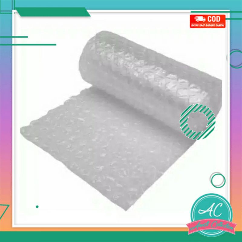 Plastik bubble wrap untuk tambahan packing extra safety