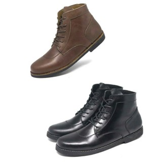 Sepatu Boots Kulit  Leather shoes  sepatu boots klasik  