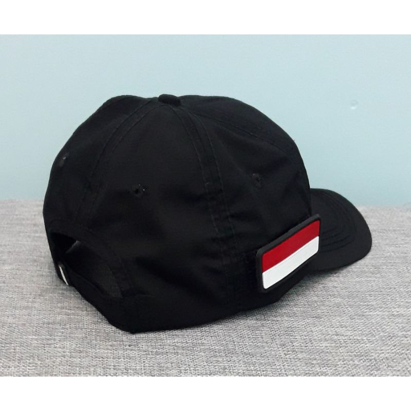 TOPI POL PP HITAM - TOPI POL PP 3PATCH VELCRO HITAM - TOPI SATPOL PP VECLRO HITAM + 3 PATCH