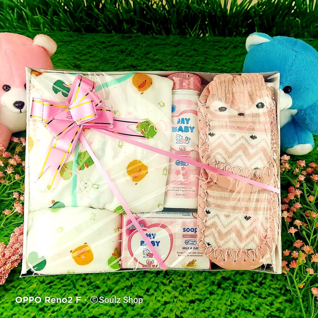 SOUL [Baby 14] Hamper Bayi Kado Lahiran Newborn Paket Set Lengkap  Cute Gift Parcel Real Pict Hampers baby boy and girl Parcel Bayi Laki-laki Perempuan