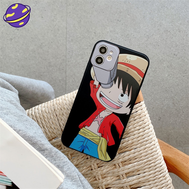 One Piece Luffy Mobile Phone Case Popular Style for IPhone 6 6s 7 8 Plus X Xs 11 12 Pro Max Personalized Lens Protection Cover