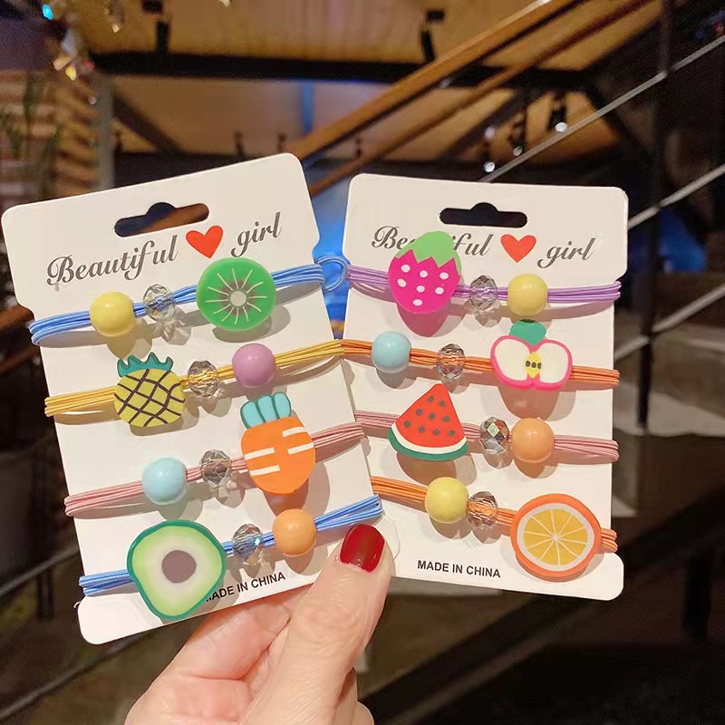 IKATAN RAMBUT KOREA IMPORT / IKAT RAMBUT KARET MOTIF KOREA STYLE / AKSESORIS RAMBUT KOREA / KARET GELANG RAMBUT-I.R - #32 RANDOM