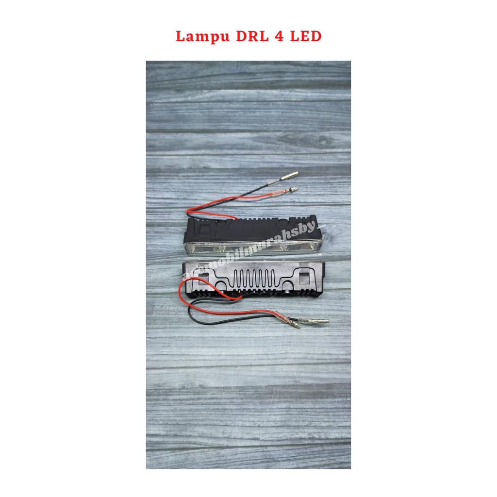 Lampu DRL 4 LED Model All New Yaris Universal Buat Semua Mobil