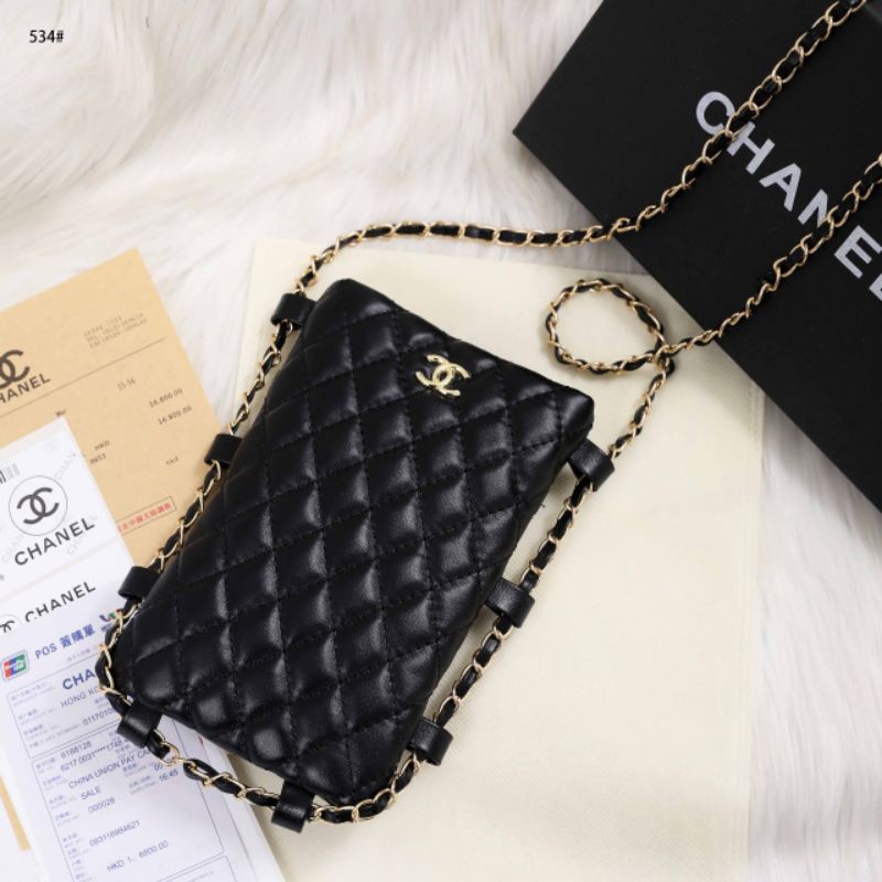 Chanel Chain Around Cell Phone Purse Bag in Lambskin #534*_#07 tas selempang wanita