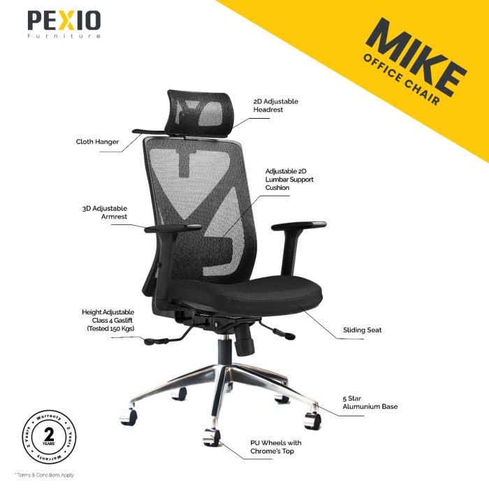Kursi Kantor Jaring PEXIO | Kursi Kerja Jaring PEXIO | Mike