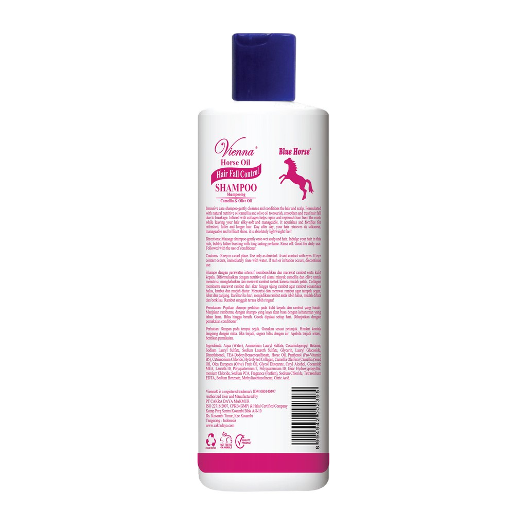 Vienna Shampoo Blue Horse Hair Fall Control 350ml