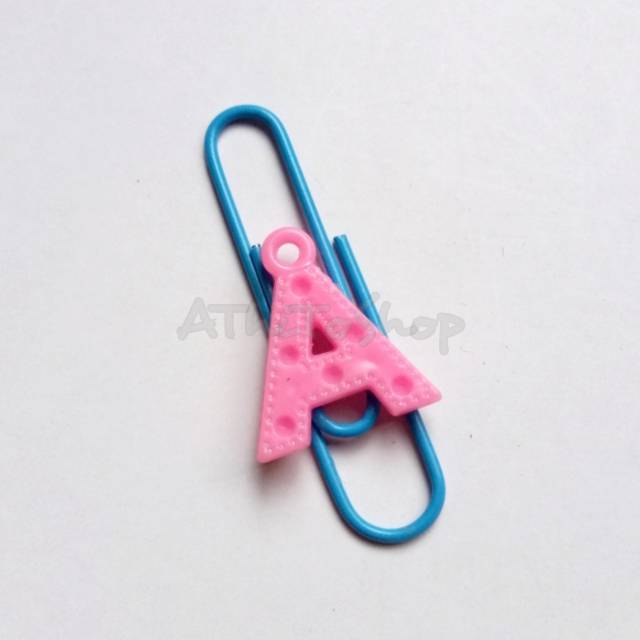 

PAPER CLIP JUMBO HURUF INISIAL NAMA BEBAS PILIH