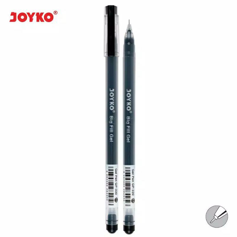 

(12pc)Gel Pen Pulpen Pena Joyko GP-330 Big Fill Gel 0.5 mm