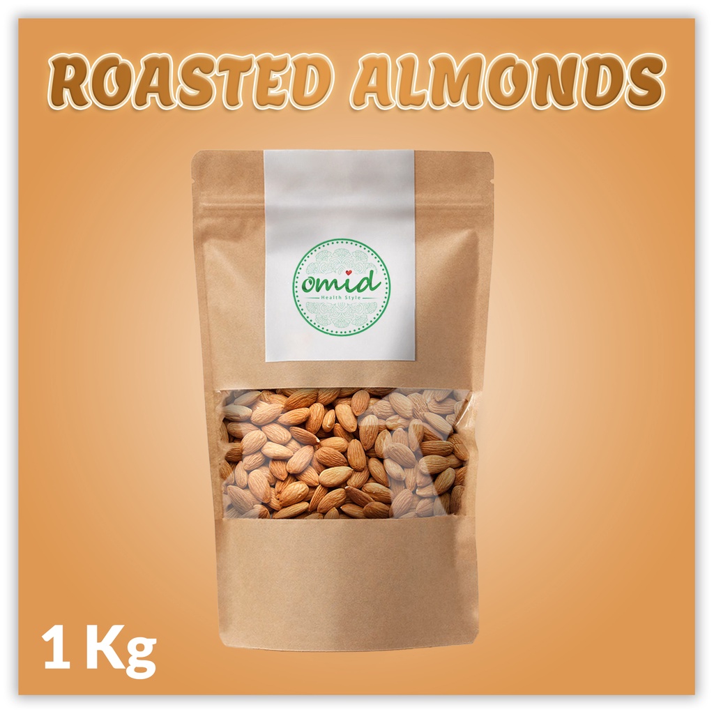 

1 Kg - Roasted Almond No Shell | Kacang Almond Kupas Panggang