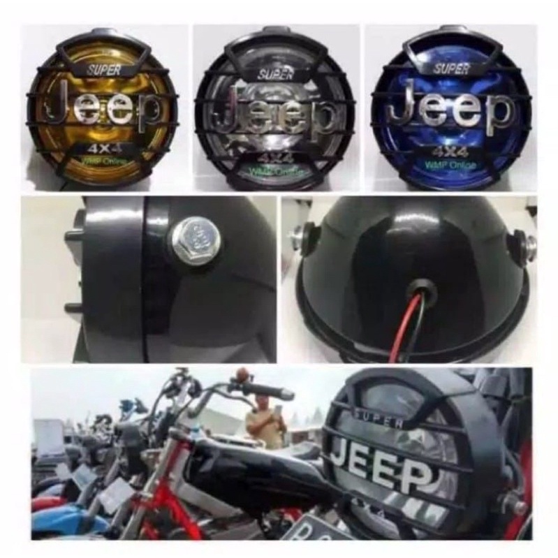 LAMPU DEPAN JEEP Universal Semua Motor