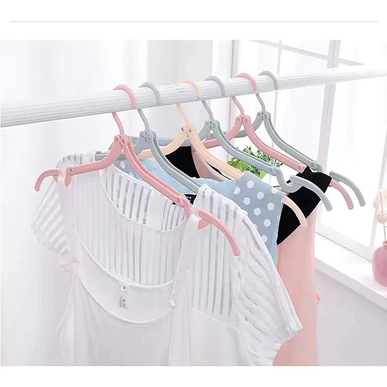 Gantungan baju  travel / Gantungan Jemuran Baju, Clip Baju - Travel Hanger, Portable hanger, Hanger Lipat.