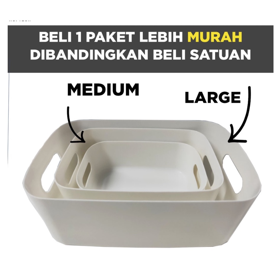 SIMON KOTAK PREMIUM TEBAL BOX STORAGE / KERANJANG ORGANIZER WADAH PENYIMPANAN RAK LACI MULTIFUNGSI SERBAGUNA /KOTAK SKINCARE