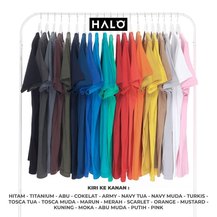 Kaos Polos Katun Bambu (Cotton Bamboo) V-Neck XXL