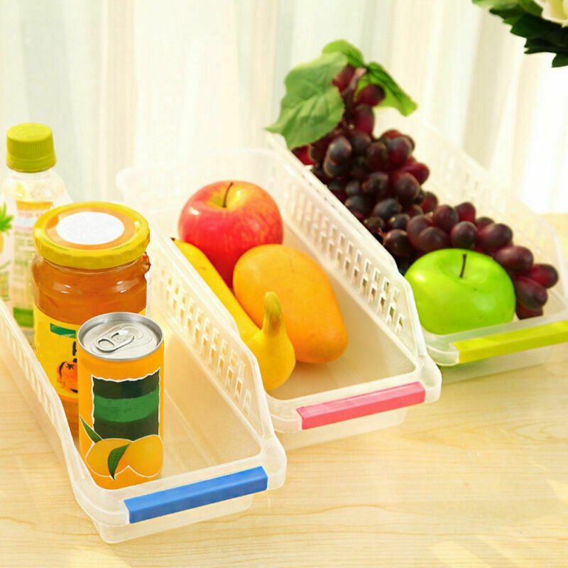 (BOW) Nampan Kulkas Keranjang Tempat Penyimpanan Sayur / Buah Wadah Serbaguna Organiser Food Storage Tray