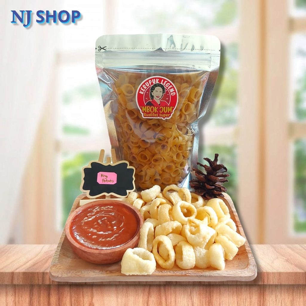 

[Kerupuk] - Kerupuk Mentah Kerupuk Ring Potato Kentang Cincin Krupuk Kering Kualitas Premium