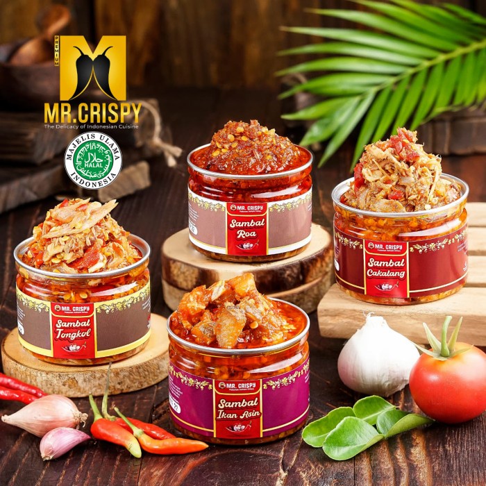 

sambal-aneka- sambal cakalang/tongkol/roa/ikan asin jambal/ sambel mr crispy - tongkol -aneka-