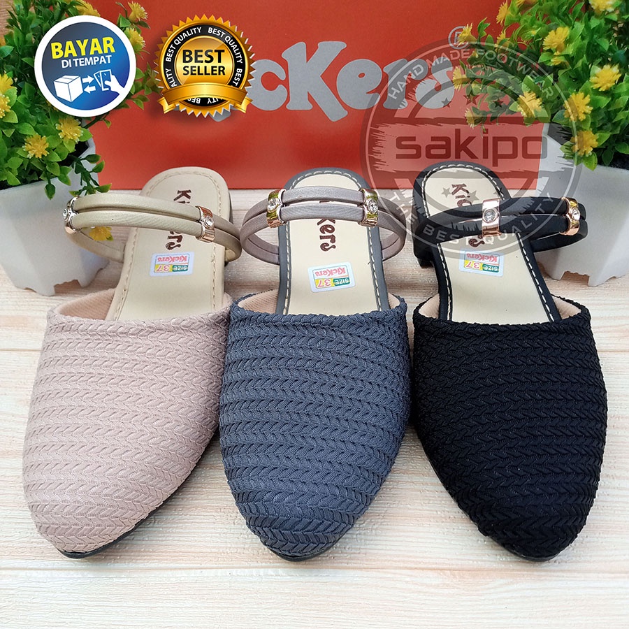 PROMO 3.3 FASHION SALE !! SEPATU WANITA BALET RAJUT LED TALI / SLOP LED RAJUT KICKERS TERMURAH TRENDI KEKINIAN / SAKIPO