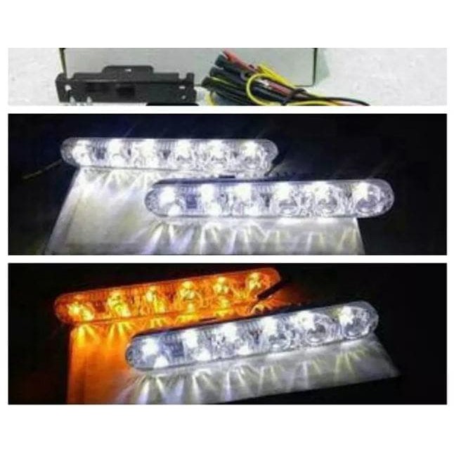 DRL LED model Fortuner terang +Sein Drl Fortuner 12 Led