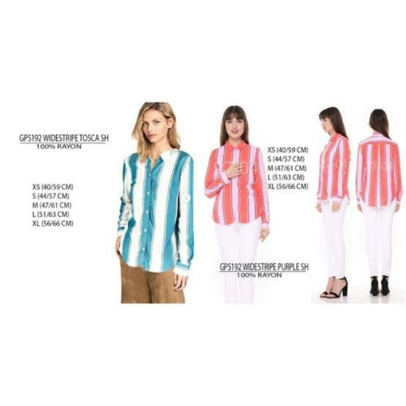 GAP Kemeja  Wanita Button Down Roll Sleve Shirt