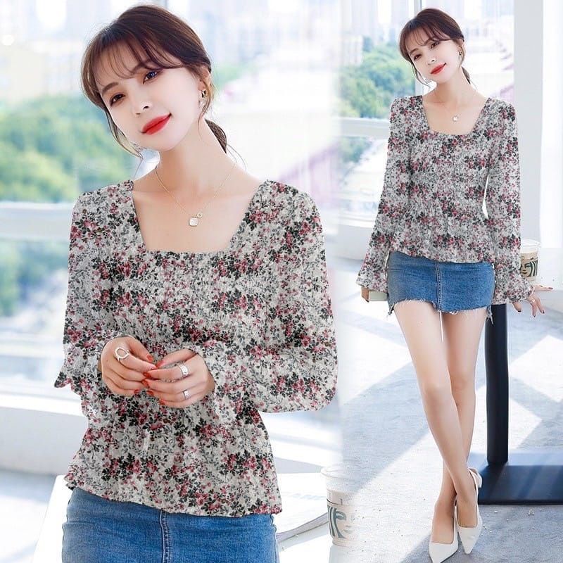 Blouse floral luna