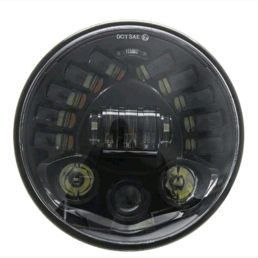 Daymaker Headlight 7 Inch Hi Lod Led Fog Lamp Head Lamp Harley Mobil Lampu Led Daymaker 7 Inch 40W-7