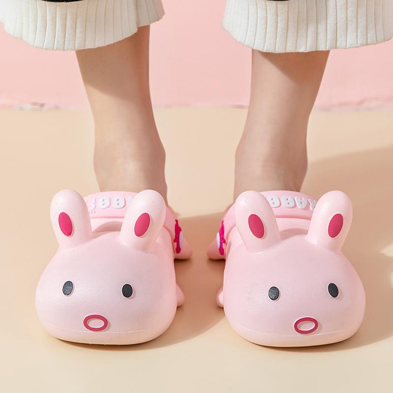 Sandal anak perempuan karet sepatu anak cewek sepatu sandal pao pao bentuk kelinci lucu