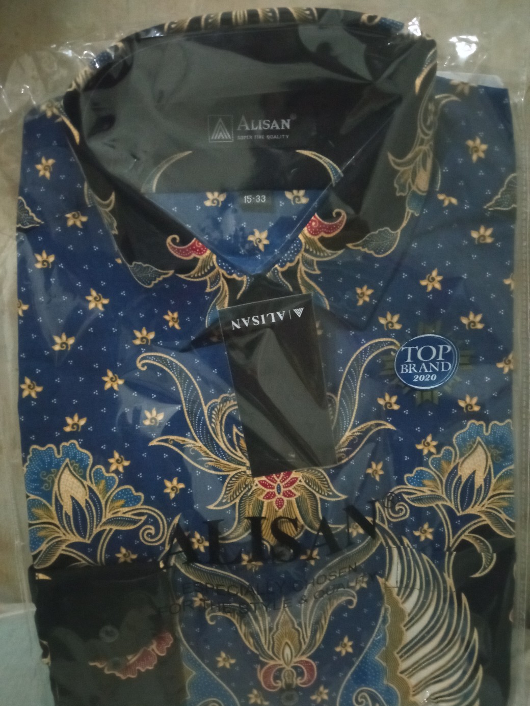 Kemeja Batik Alisan Lengan Panjang Reguler Fit 10633