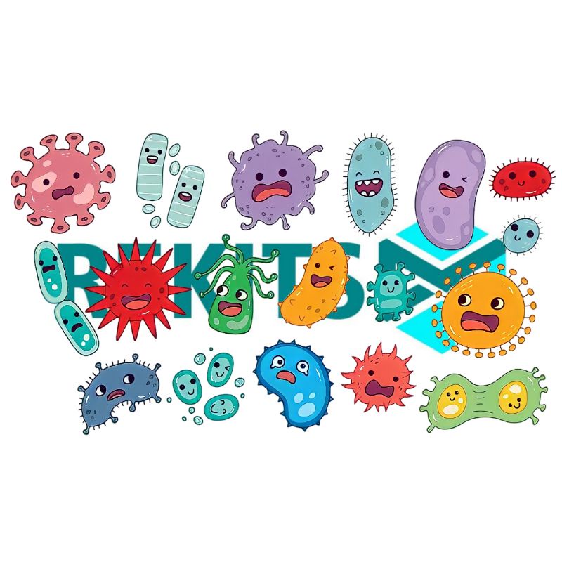 

Rekits Stiker Virus Cute 16pcs Waterproof