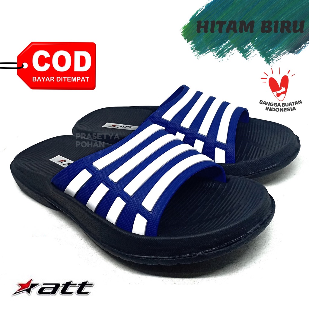 Sandal Pria Slide ATT Ringan dan Anti Air - Sendal Slide ATT Pria