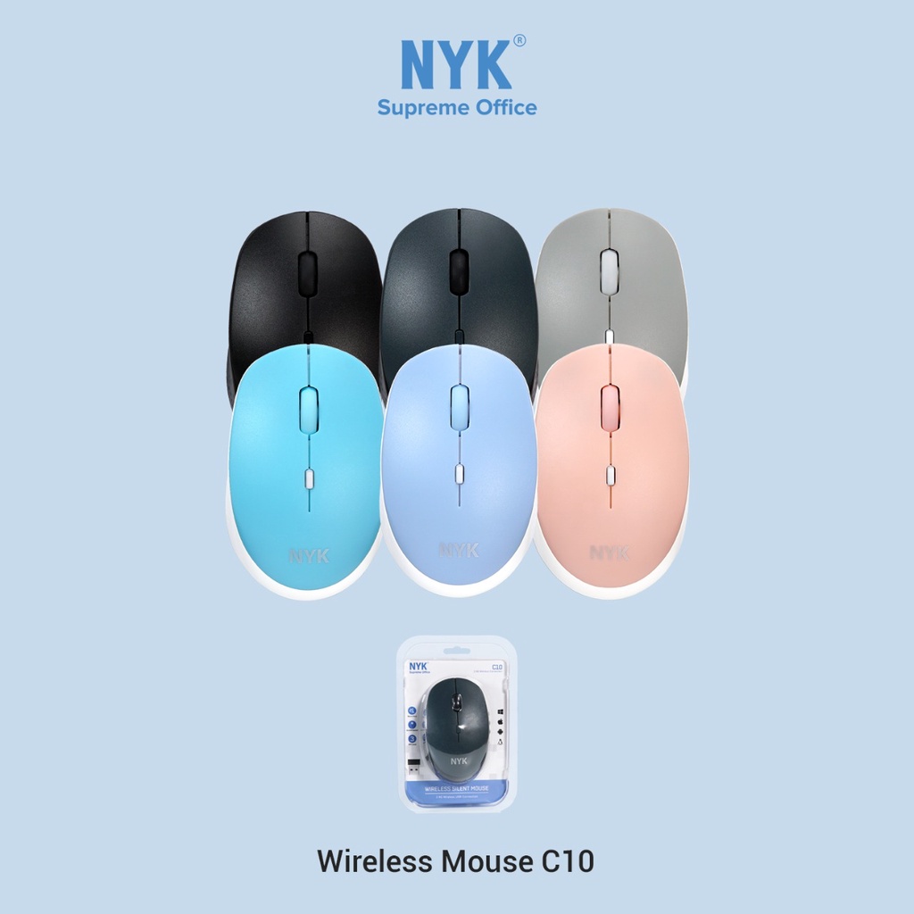 NYK Supreme C10 Mouse Wireless 2.4G Silent Click