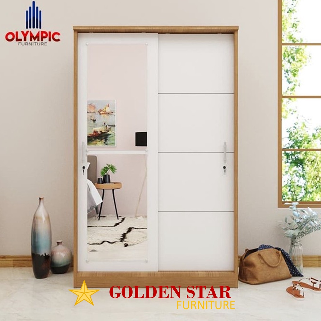Olympic Lemari Pakaian Sliding / Lemari Baju Sliding / LSD EERO cermin