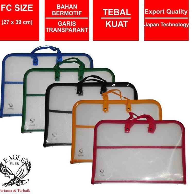 

*TERLARIS* ↷ Eagle Files Map Zipper Plastik Hand Bag Zipper FOLIO E 341 み HOT SALE!!
