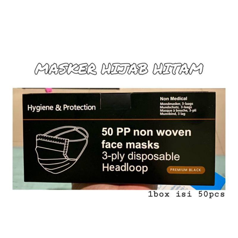 MASKER HIJAB HITAM
