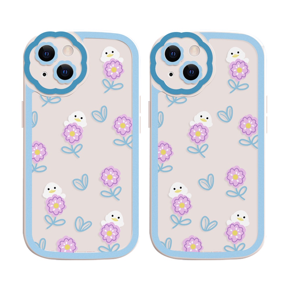 Soft Case Silikon Motif Bunga Untuk iPhone 11 Pro Max 12 Pro Max 13 Pro Max XR X XS Max