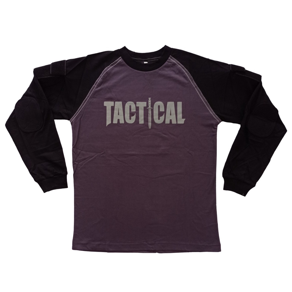 Kaos Tactical Panjang Kombinasi Katun 20 S