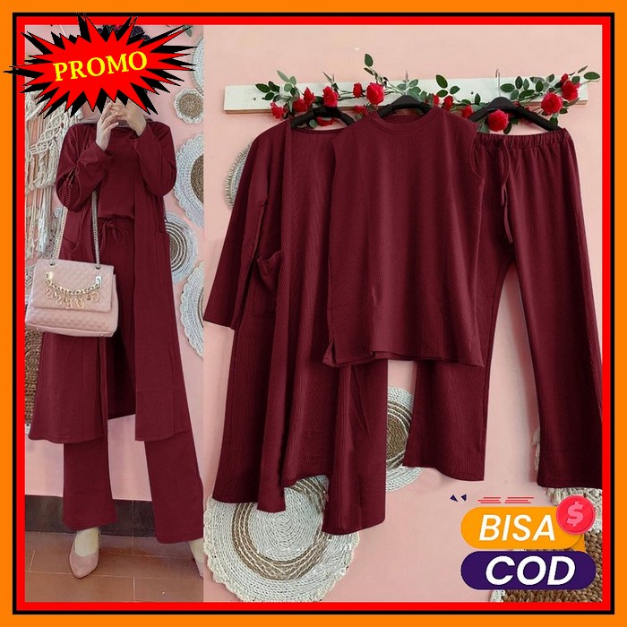 Baju Setelan Wanita Terbaru 2020 Gladys Outer Set Setelan Kekinia YI439 [R A] Prita Set Setelan Baju