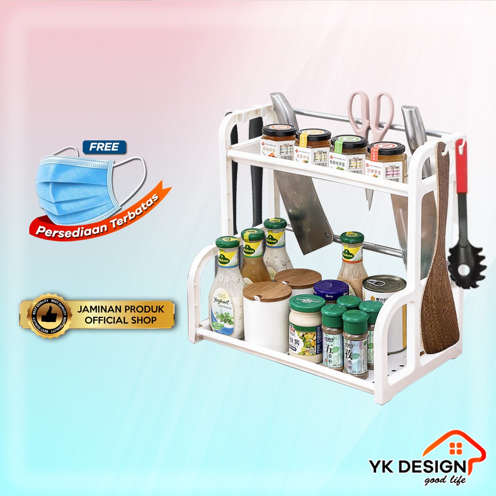 YK DESIGN YK-205 rak bumbu dapur perlengkapan dapur rak dapur ORI