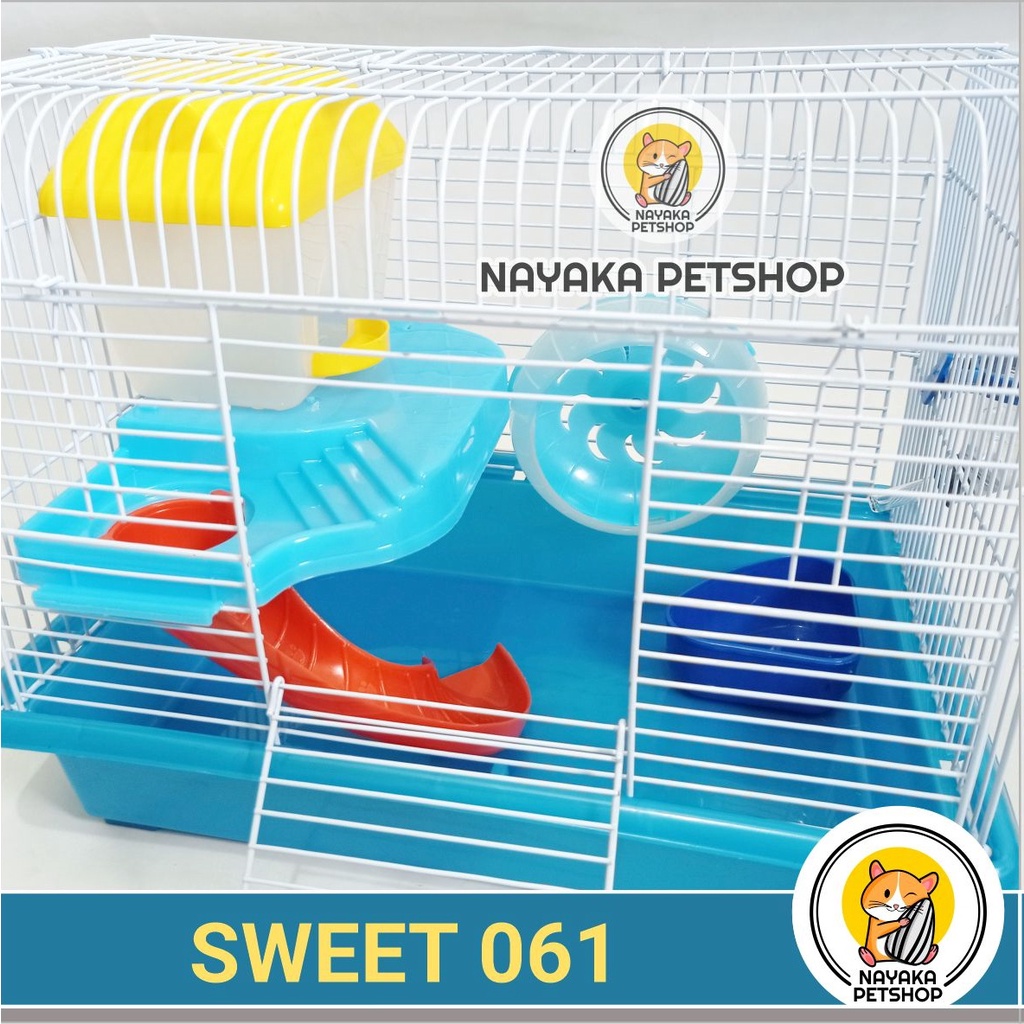 Sweet 061 Kandang Hamster Tingkat 2 Lantai Besar Murah